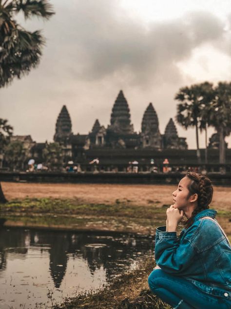 Angkor Wat Photo Ideas, Ankor Wat, Angkor Wat Cambodia, Idea Photo, Natural Landscapes, Tri Cities, Siem Reap, Ancient Temples, Angkor Wat