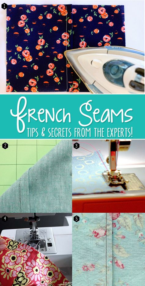 How to sew french seams. Genius tips from the experts! Sewing Seams, Sew Easy, Kleidung Diy, Heirloom Sewing, Sewing Class, Sewing Lessons, Big Project, French Seam, Leggings Pattern