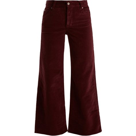 Eve Denim Charlotte high-rise wide-leg corduroy trousers (160,405 KRW) ❤ liked on Polyvore featuring pants, bottoms, trousers, jeans, pantaloni, burgundy, high waisted wide leg pants, striped wide leg pants, high-waist trousers and red striped pants Red Striped Pants, Red High Waisted Pants, Red Wide Leg Pants, Burgundy Pants, High Waisted Wide Leg Pants, Striped Wide Leg Pants, Velvet Trousers, Corduroy Trousers, Red Pants