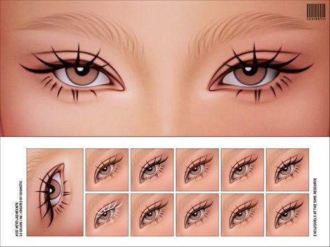 Classic Eyeliner, Sims 4 Cheats, Sims 4 Tattoos, Makeup Cc, Sims 4 Cc Makeup, Sims 4 Body Mods, Sims Games, Sims 4 Characters, Sims 4 Cc Packs