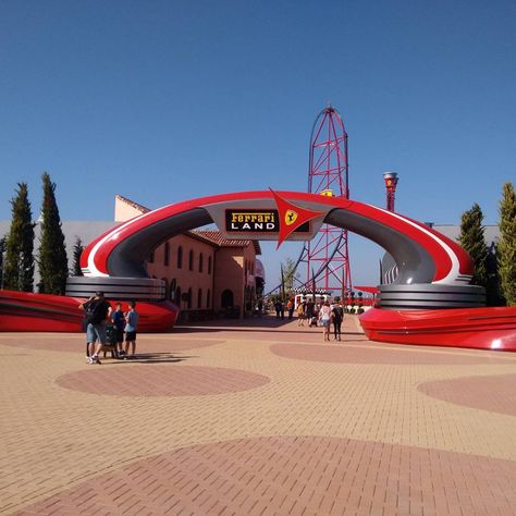 PortAventura expansion (Ferrari Land) construction updates Red Force, Land Clearing, New Ferrari, Ferrari F1, Time Lapse Video, Famous Landmarks, Cloud Gate, Roller Coaster, Great Photos