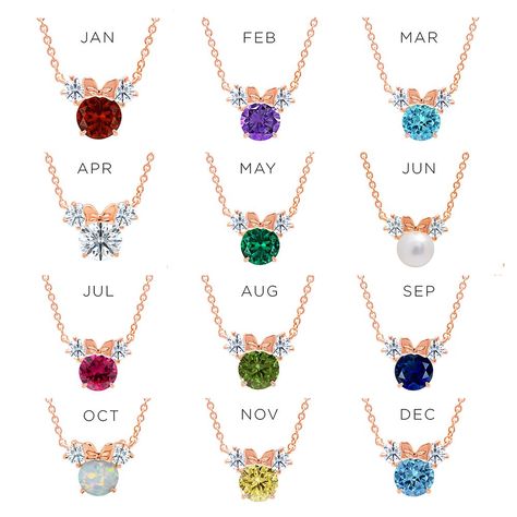 Minnie Mouse Birthstone Necklace by CRISLU - Rose Gold  shopDisney #AD, #Birthstone, #Affiliate, #Necklace, #Minnie, #Mouse Zodiac Signs Pictures, Zodiac Sign Fashion, Zodiac Signs Chart, Bff Jewelry, Tapeta Galaxie, Magical Jewelry, Zodiac Signs Astrology, Zodiac Art, Birthday Month