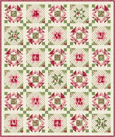 NEW! Once Upon a Christmas "Gather 'Round" Quilt Pattern (Downloadable – SweetfireRoad Christmas Quilt For Beginners, Christmas Jelly Roll Quilt Patterns, Quilted Tree Skirt Pattern Free, Christmas Quilts Ideas Free Pattern, So This Is Christmas Quilt, Christmas Quilts Ideas, Christmas Joy Quilt, Christmas Wishes Quilt Pattern, Charming Christmas Quilt Pattern