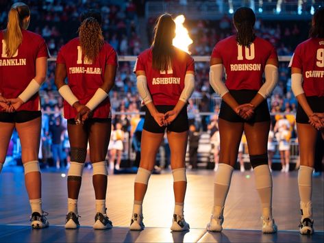 Libero Aesthetic, Wisconsin Volleyball, Fiserv Forum, Nebraska Volleyball, Volleyball Things, Volleyball Aesthetic, Club Volleyball, Ncaa Volleyball, Volleyball Match