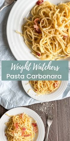 Bariatric Pasta Recipes, High Protein Carbonara, Low Calorie Carbonara, Low Calorie Pasta Dishes, Ww Pasta Recipes, Low Cal Pasta Recipes, Healthy Pasta Recipes Low Calorie, Low Cal Pasta, Ww Casserole