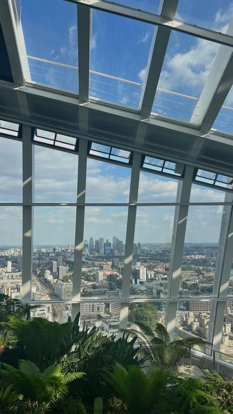 London Skygarden, London Summer Aesthetic, Skygarden London, London Diaries, Sky Garden London, Cycling In London, British Aesthetic, Galway Girl, Mens Aesthetic