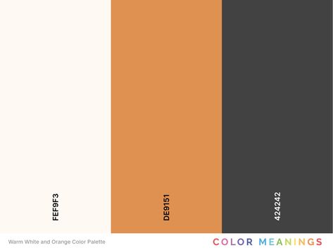 Orange White Color Palette, Orange And Black Color Palette, Copper Palette, Office Color Palette, Orange Restaurant, Color Theories, Restaurant Graphics, Orange Office, Band Room