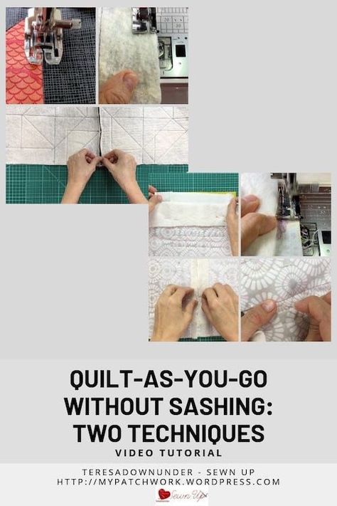 Quilt As You Go Without Sashing, History Of Quilting, Big Block Quilts, Nancy Zieman, Quilting Blocks, Quilt As You Go, Hand Crochet Baby Blanket, Quilting For Beginners, Quilting Techniques