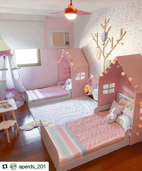 Kids Room Interior Design, Toddler Girl Room, Toddler Room Decor, Kids Bedroom Designs, Small Bedroom Designs, Dekorasi Kamar Tidur, Kids Interior Room