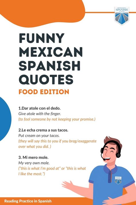 Understanding funny Spanish quotes with English translations is one of the most entertaining ways to learn Spanish. Not only will these quotes give you a taste of Mexican culture, but also of our unique sense of humor. Some of these are fun, some are clever, and others are a bit puzzling, but don’t worry because by the end of this post you will be able to understand and use all of them. To learn more, visit our blog post. Mexican Quotes In Spanish, Ways To Learn Spanish, Spanish Funny, Funny Translations, Spanish Stories, Food Quotes Funny, Mexican Quotes, Funny Spanish, Mexican Spanish