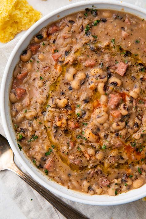 The Best EVER Instant Pot Black Eyed Peas - 40 Aprons New Year Recipes, Black Eyed Peas Recipe, Beef Back Ribs, 40 Aprons, Peas Recipe, Pea Recipes, Fool Proof Recipes, Warm Food, Instapot Recipes