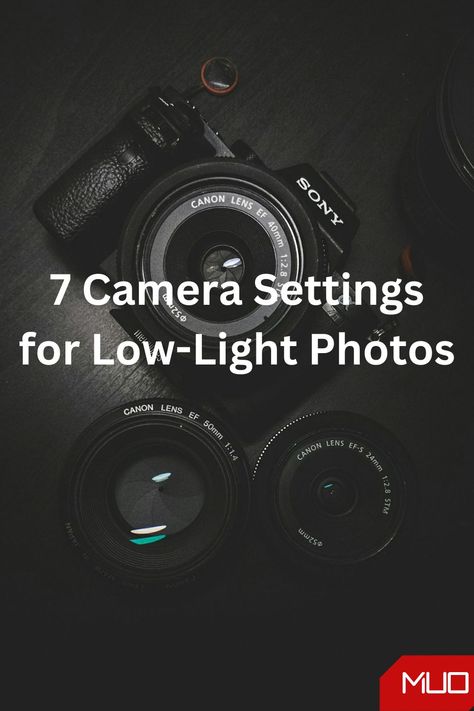 Low-light photography poses several challenges, but you can adjust your camera settings to capture better pictures. Low Light Camera Settings Canon, Camera Settings Canon, Bokeh Portrait, Key Photography, Low Key Photography, Night Time Photography, Low Light Photography, Slow Shutter Speed, Nikon D7100