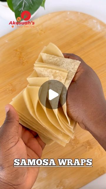 Samosa Pastry Recipe, How To Make Samosa Wrap, How To Fold Samosas Step By Step, How To Make Samosas Dough, Samosa Dough Recipe, How To Fold Samosas, Sambusa Recipe, Baked Samosa Recipe, Samosa Wraps