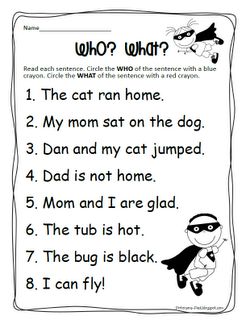 Peterson's Pad: What is a Sentence freebie Teaching Subject And Predicate, Subject Predicate Worksheet 2nd Grade, Subject And Predicate Worksheets Grade 2, Subject In A Sentence, Subject And Predicate Worksheet, What Is A Sentence, Subject Predicate, Sentence Worksheet, 2nd Grade Grammar