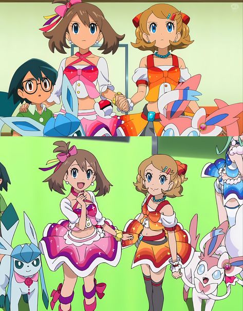 Ash And Leon Pokemon, May Fanart Pokemon, Serena Fanart Pokemon, Ash And Serena Fanart, Pokemon Ash X Serena, Serena Pokemon Fanart, Serena And Ash, Ash X Serena, Pokemon Leon