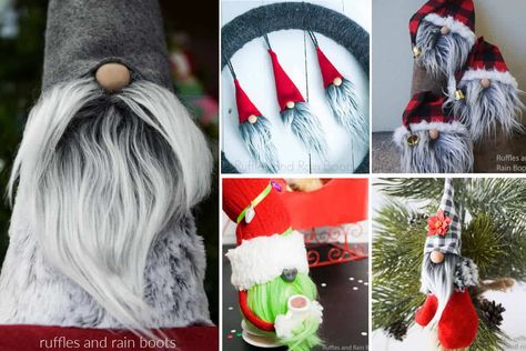 Make a gnome beard from faux fur, yarn, moss, wool, and rope. Learn how to choose, cut, and style any material for gnome beards. Gnomes Beard Diy, Gnome Beards, Gnome Beard, Yarn Beard, Beard Ideas, Fun Diy Halloween Decorations, How To Braid, Gnome Tutorial, Girl Gnome