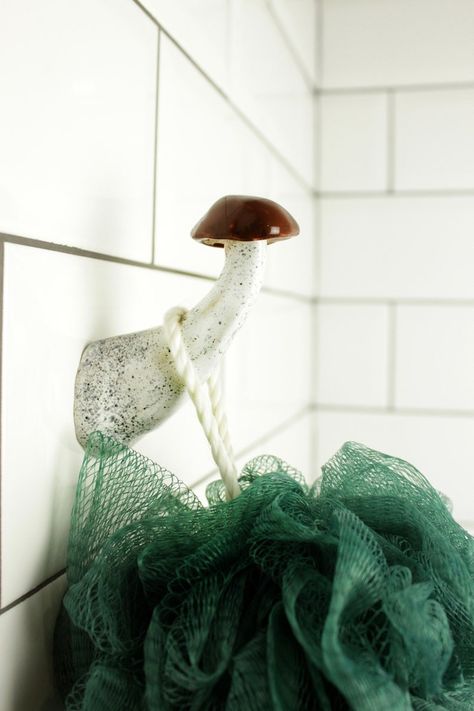 Cute wall hook for towels!🤩 Find more with LeilyCloud!🎁🍄 Boletus mushroom, Amanita Mushroom, Chanterelle Mushroom and more are available in my shop right now! Bathroom Towel Hook, Bathroom Towel Rack, Hand Towel Holder, Magic Mushroom, Mushroom Decor, Hat Rack, Decoration Originale, Bathroom Towel, Towel Hooks