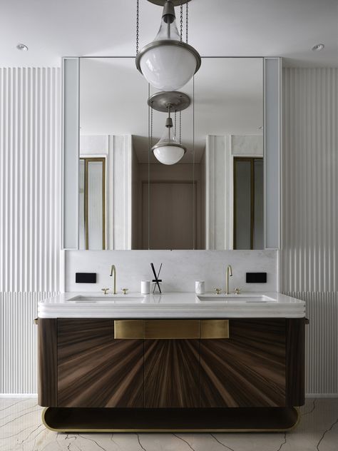 bathroom Neoclassical Bathroom, Moscow Apartment, Interior Studio, Neoclassical Interior, Latest Bathroom, Art Deco Bathroom, London Interior, Bathroom Images, House Outside Design