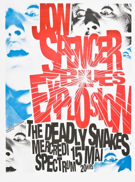 Jon Spencer Blues Explosion, Art Park, Art Magic, Concert Poster, Music Posters, Gig Posters, Band Posters, Post Punk, Concert Posters