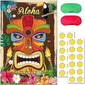 Hawaiian Party Games, Aloha Party Decorations, Luau Party Games, Hawaii Birthday Party, Luau Party Decorations, Aloha Party, Fest Temaer, Luau Theme Party, Hawaiian Luau Party