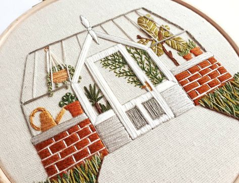 537 Likes, 8 Comments - Sew Botanical (@sewbotanical) on Instagram: “Looks like another lockdown is looming in the UK 🗓 To brighten up this otherwise dreary weekend,…” Monstera Rug, Embroidered Plants, Rug Embroidery, Victorian Greenhouse, Embroidery Lessons, Types Of Stitches, Stitching Techniques, Embroidery Materials, Pattern Modern