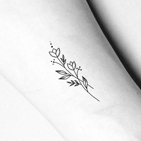 Wildflower Temporary Tattoo / Floral Wrist tattoo / Small Flower Forearm Tattoo / Botanical Feminine tattoo / Simple Outline Tattoo Wildflower #7 Size: The size of this Wildflower Temporary Tattoo is approximately  2  inches in height If you would like this design in a smaller or larger size that isn't already listed, please message us directly on Etsy BEFORE placing your order so we can provide you with accurate pricing. Directions: 1.    Peel off the clear plastic layer with your fingernail or Lower Wrist Tattoos For Women, Simple Outline Tattoo, Floral Wrist Tattoo, Flower Forearm Tattoo, Tiny Flower Tattoos, Lower Arm Tattoos, Simple Flower Tattoo, Side Wrist Tattoos, Tiny Tats