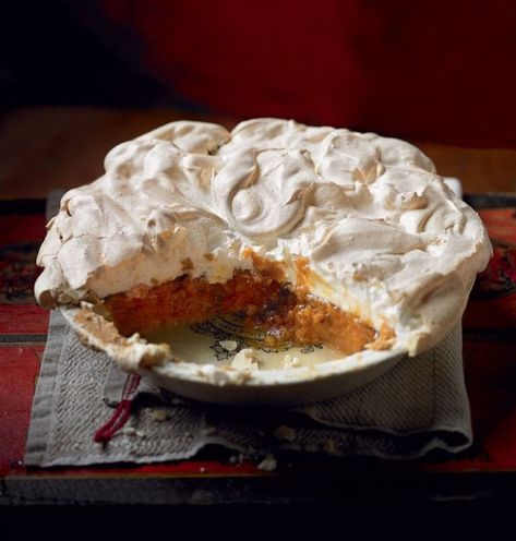 Chestnut and pumpkin pie with meringue Chestnut Pie, Pumpkin Meringue, Chestnut Recipes, Meringue Pie Recipes, Delicious Magazine, Meringue Pie, Best Pumpkin, British Food, Pumpkin Soup