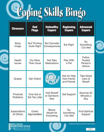 A Counseling Resource for working with Teenagers. Pin doesn't go anywhere, but just a reminder for later! Coping Skills Bingo, Therapeutic Recreation, Recreation Therapy, Therapy Games, School Social Work, Therapeutic Activities, Counseling Activities, Child Therapy, Art Therapy Activities