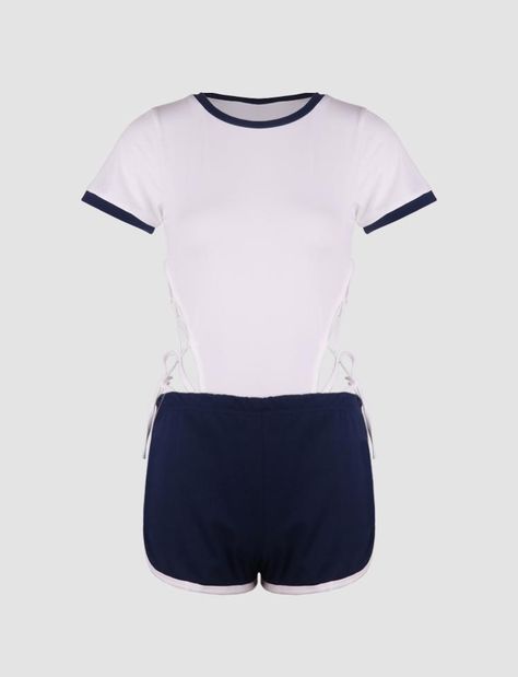 Baseball Jacket Outfit, College Uniform, School Uniform Outfits, Cheerleading Outfits, Body Suit With Shorts, Boyfriend Photos, White Bodysuit, Physical Education, Asian Style