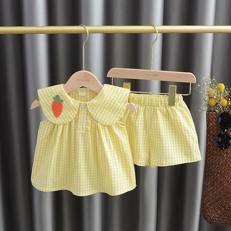 Btr Kids Romper Suit, Plaid Suit, Cute Fruit, New Baby Girls, Summer Clothing, Clothing Sets, Costume Outfits, Romper Pants, Matching Outfits