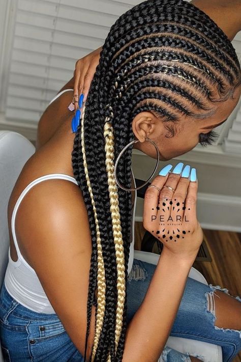 Straight Back Braids, Feed In Braids, Cornrows Braids For Black Women, Feed In Braids Hairstyles, Faux Locs Hairstyles, Box Braids Hairstyles For Black Women, Braided Cornrow Hairstyles, Braids Hairstyles Pictures, Feed In Braid