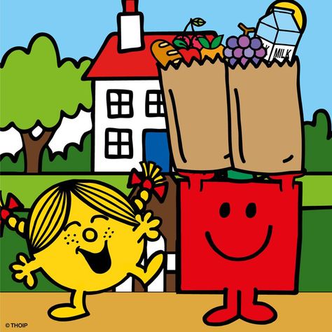 Strong by name, strong by nature! If only we all had Mr Strong on hand to carry the shopping! :D #onekindthing Mr Strong, Mr Bump, Mr Men Little Miss, Korean Stickers, Monsieur Madame, Free Overlays, Little Miss Sunshine, Mr Men, Cartoon Posters