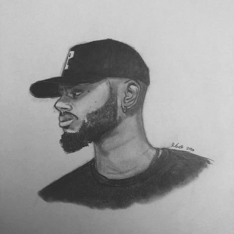 Nate Sketches on Instagram: “Did a quick 20min sketch of @brysontiller ✏️ • #drawing #sketching #drawings #art #brysontiller #sketchbook #draw #artist #sketch #artwork…” Celebrity Cartoon Drawings, Bryson Tiller Drawing, Partynextdoor Drawing, Celebrity Drawings Pencil Sketch, Celebrities Drawings, Bryson Tiller, Drawing Sketching, Swag Cartoon, Celebrity Drawings