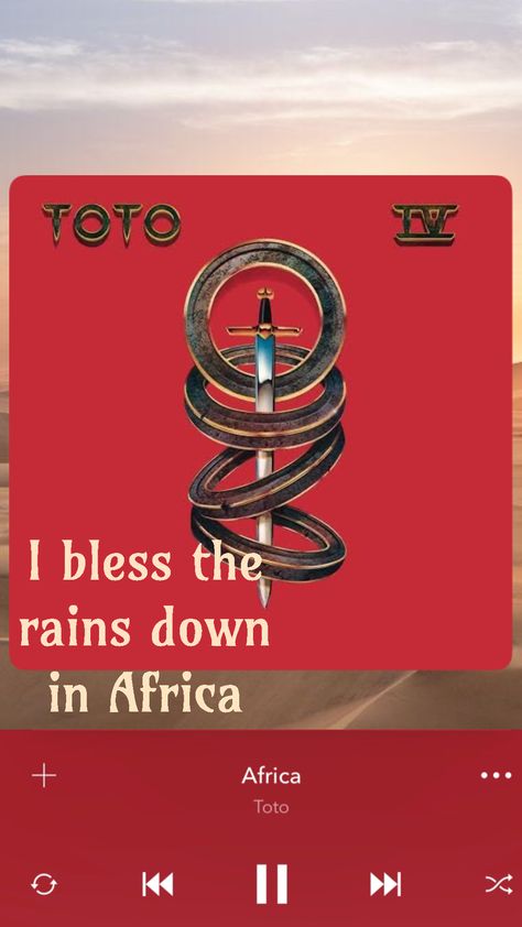 #lyricsquote #Africa #toto Africa Toto, S Quote, Summer Season, Connect With People, Your Aesthetic, Creative Energy, Wallpapers, Energy, Music