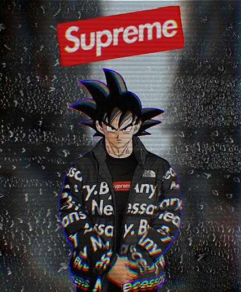 supreme goku Drippy Goku, Supreme Goku, Wallpaper Macbook Pro, Goku Y Vegeta, Power Wallpaper, Wallpaper Macbook, Hype Wallpaper, Goku Wallpaper, Samurai Anime