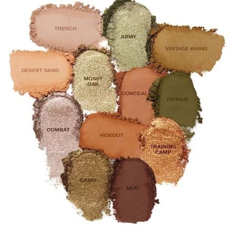 Dark Autumn Eyeshadow Palette, Earth Tones Makeup, Autumn Color Palette Makeup, Earth Tone Makeup, Olive Makeup, Autumn Board, Soft Autumn Palette, Warm Makeup, Soft Autumn Color Palette