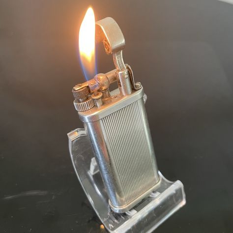 Butane version of the first "One hand operated" lighter. Old and amazing design Butane Lighter, Old Lights, The First, Memes, Pins, Design