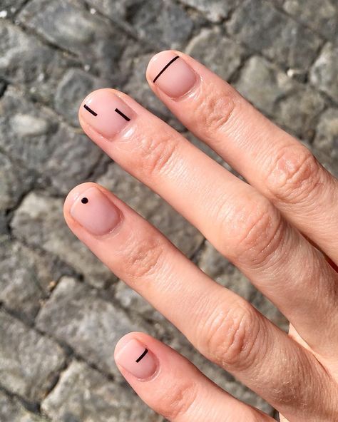 Minimal Nails Art, Mens Nails, Punk Nails, Hippie Nails, Minimalist Nail Art, Simple Gel Nails, Minimal Nails, Cat Kuku, Funky Nails