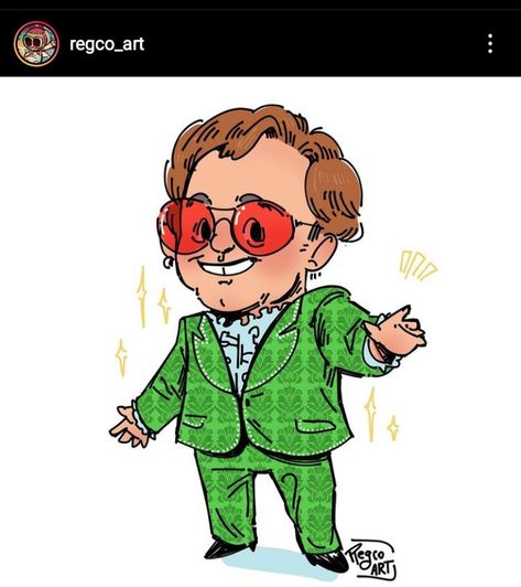 Elton John Drawing, Elton John Art, John Drawing, Drawing Chibi, Taron Egerton, Elton John, Classic Rock, Space Art, Rock Art