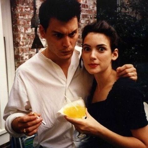 GOLDIES on Instagram: "Johnny Depp & Winona Ryder💌" Johnny And Winona, Johnny Depp And Winona, Jd And Veronica, John Depp, Winona Forever, Johnny Depp Fans, Young Johnny Depp, Johnny D, Famous Couples