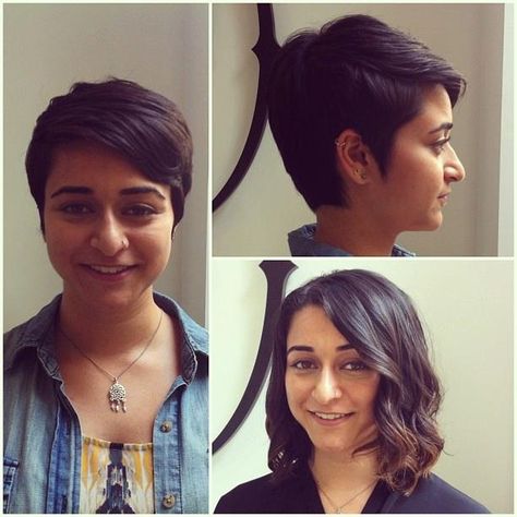 Short Hair. Before and After. Pixie Cut. Extensions Before And After Short, Haircuts Long, Hair Extensions Before And After, Hair Extensions For Short Hair, Blonde Hair Extensions, Black Hair Extensions, Long Hair Extensions, Hair Extensions Best, Extensions Hair