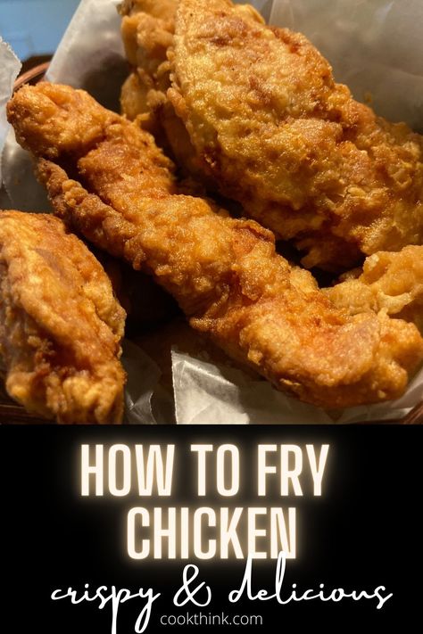 Olive Oil Fried Chicken, Pan Fried Chicken Recipes, Soul Recipes, Fried Chicken Breast Recipe, Fried Chicken Drumsticks, Fried Chicken Tenders, Making Fried Chicken, Fry Chicken, Pan Fried Chicken