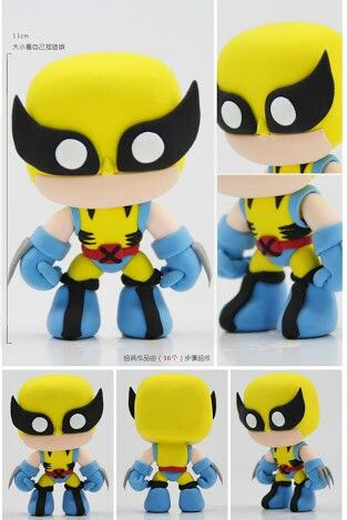 Wolverine Air dry clay Wolverine Cake, Marvel Birthday Cake, Baby Avengers, Kids Cartoon Characters, Art Toys Design, Vinyl Art Toys, Themed Desserts, Modeling Clay, Clay Figures