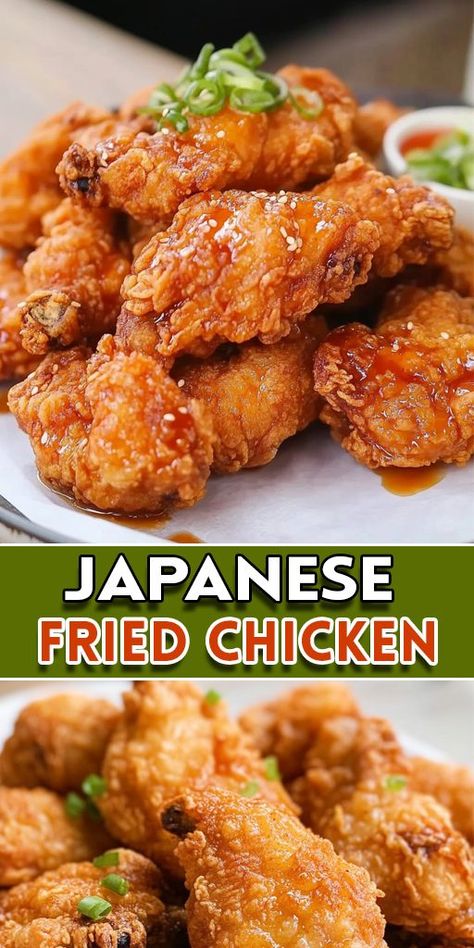 Try Karaage, a delicious and crispy Japanese fried chicken recipe that’s packed with flavor! 🍋 Marinated in soy sauce, ginger, and garlic, then fried to golden perfection, these bite-sized chicken pieces are irresistible. 🤤 Perfect for a quick snack, appetizer, or even as a main dish! 👉 Pin this recipe and save it for later! 📌 Tap to learn how to make the best Japanese Fried Chicken now! #JapaneseFriedChicken #KaraageRecipe #FriedChickenLovers Ginger Fried Chicken, Japanese Fried Chicken Wings, Chinese Style Soy Fried Chicken, Japanese Chicken Wings Recipes, Japanese Fried Chicken Recipe, Japanese Fried Chicken Karaage, Chinese Fried Chicken Recipes, Soy Fried Chicken, Japanese Snacks Recipe