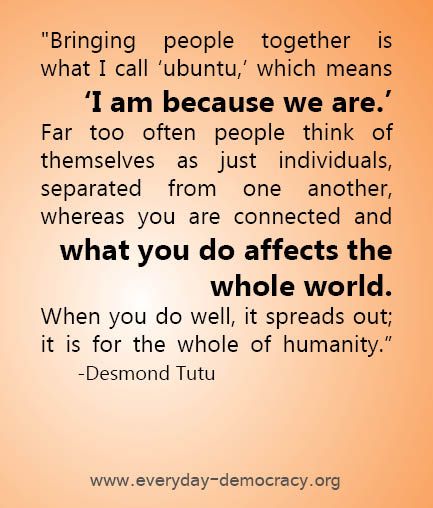 Ubuntu!  Being of South African origin, I love this! More so, because I love that all of you come by each day, making up my little Wisies community! Thank you <3 African Philosophy, Eckart Tolle, African Quotes, African Proverb, The Words, Beautiful Words, Inspire Me, Cool Words, Wise Words