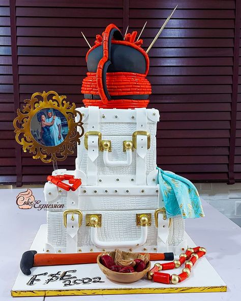 Traditional Marriage Cake Design, Traditional Cake Designs, Nigerian Wedding Decor, Classy Wedding Cakes, Handbag Cakes, Nigerian Traditional Wedding, 2023 Ideas, Best Cakes, African Weddings