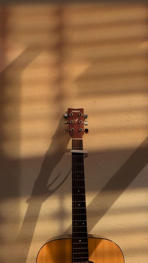 #guitar #aesthetic #music #mood #morning #photography #shadow Guitar Photos Aesthetic, Music Mood Pics Aesthetic, Acoustic Guitar Aesthetic Wallpaper, Vintage Guitar Aesthetic, Guitar Shop Aesthetic, Guitar Lockscreen, Aesthetic Guitar Photos, Guitar Asthetic, Hello September Aesthetic