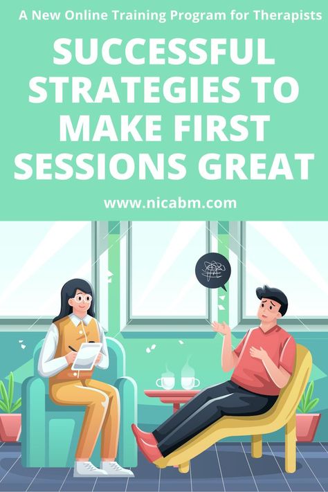 As therapists, we know that first impressions matter. And when clients come out of a first therapy session feeling good about the therapeutic relationship and motivated to do the work, they're more likely to return for a second session. Get expert techniques from world-leaders in the field of psychology and therapy in this online course: Successful Strategies to Make First Sessions Great. Sign up now. Single Session Therapy, First Therapy Session Activities, First Therapy Session, Therapeutic Relationship, Clinical Social Work, Mental Health Counselor, Relationship Psychology, Marriage And Family Therapist, Online Therapy