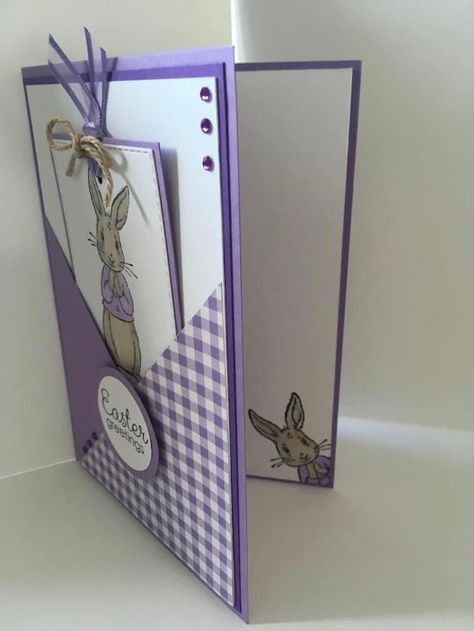 Stampin Up Easter Cards, Easter Bunny Cards, Stampin Up Easter, Easter Cards Handmade, Bookmark Card, Card Decoration, Easter Greeting Cards, Spring Cards, Elegant Cards