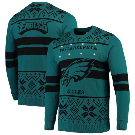 Philadelphia Eagles Ugly Christmas Sweaters Philadelphia Eagles Shirts, Eagles Hoodie, Hot Fan, Midnight Green, Eagles Nfl, Nfl Philadelphia Eagles, Philadelphia Eagles, Cool Sweaters, Sweater Making